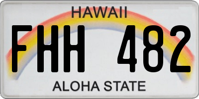 HI license plate FHH482