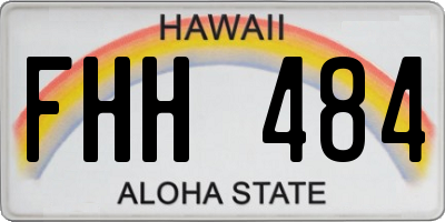 HI license plate FHH484