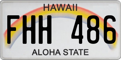 HI license plate FHH486