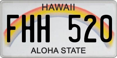 HI license plate FHH520