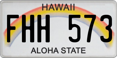 HI license plate FHH573