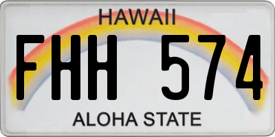 HI license plate FHH574