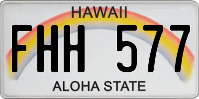 HI license plate FHH577