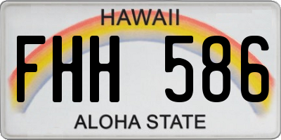 HI license plate FHH586