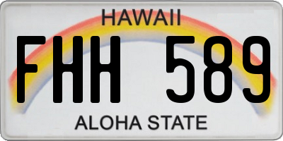 HI license plate FHH589