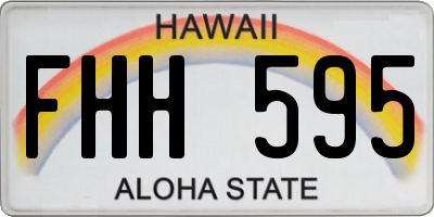 HI license plate FHH595