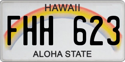 HI license plate FHH623