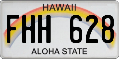 HI license plate FHH628