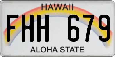 HI license plate FHH679