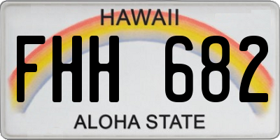 HI license plate FHH682