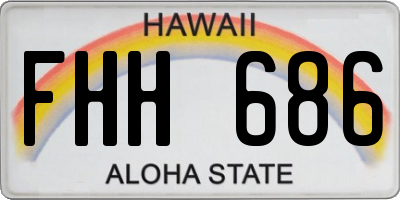 HI license plate FHH686