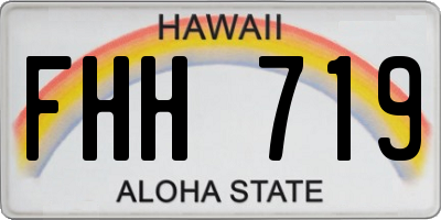 HI license plate FHH719