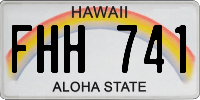 HI license plate FHH741