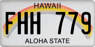 HI license plate FHH779