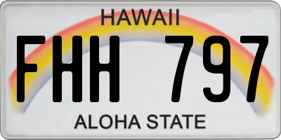 HI license plate FHH797