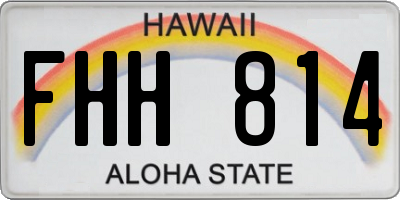 HI license plate FHH814
