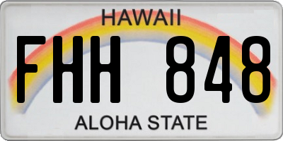 HI license plate FHH848