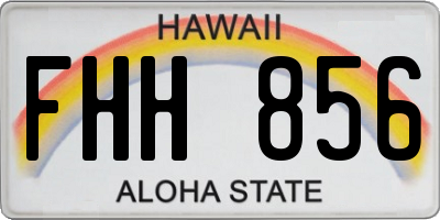 HI license plate FHH856
