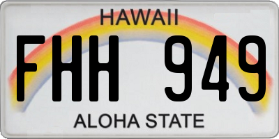 HI license plate FHH949