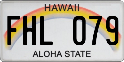 HI license plate FHL079