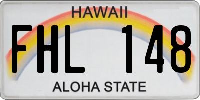 HI license plate FHL148