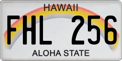 HI license plate FHL256