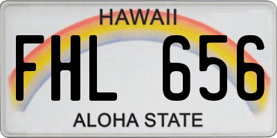 HI license plate FHL656