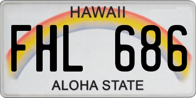 HI license plate FHL686