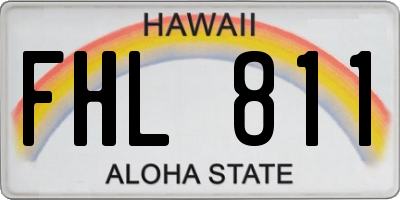 HI license plate FHL811