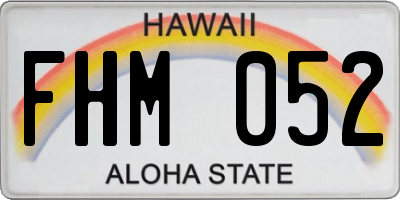 HI license plate FHM052