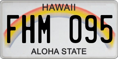 HI license plate FHM095