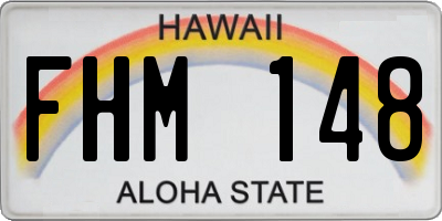 HI license plate FHM148