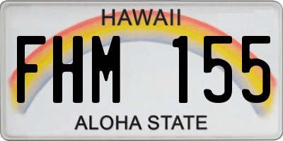 HI license plate FHM155
