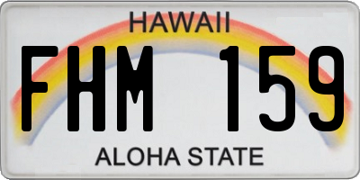 HI license plate FHM159