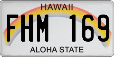 HI license plate FHM169