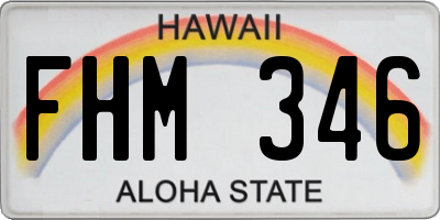HI license plate FHM346