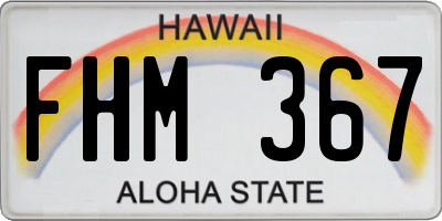 HI license plate FHM367