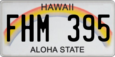 HI license plate FHM395