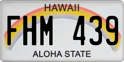 HI license plate FHM439