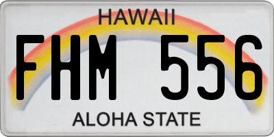 HI license plate FHM556