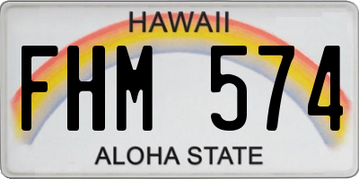 HI license plate FHM574