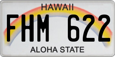 HI license plate FHM622