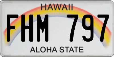 HI license plate FHM797