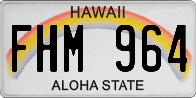 HI license plate FHM964