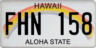HI license plate FHN158