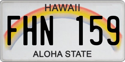 HI license plate FHN159