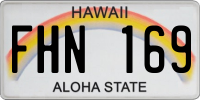HI license plate FHN169