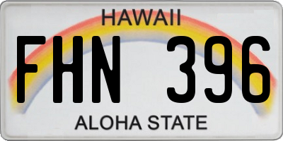 HI license plate FHN396