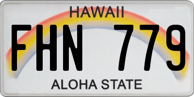 HI license plate FHN779