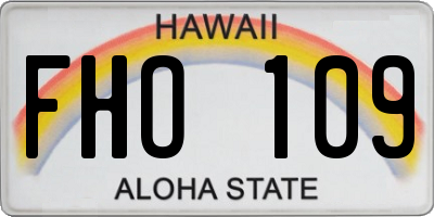 HI license plate FHO109